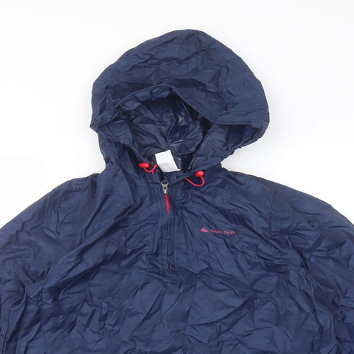 Quechua Mens Blue Anorak Jacket Size S Zip
