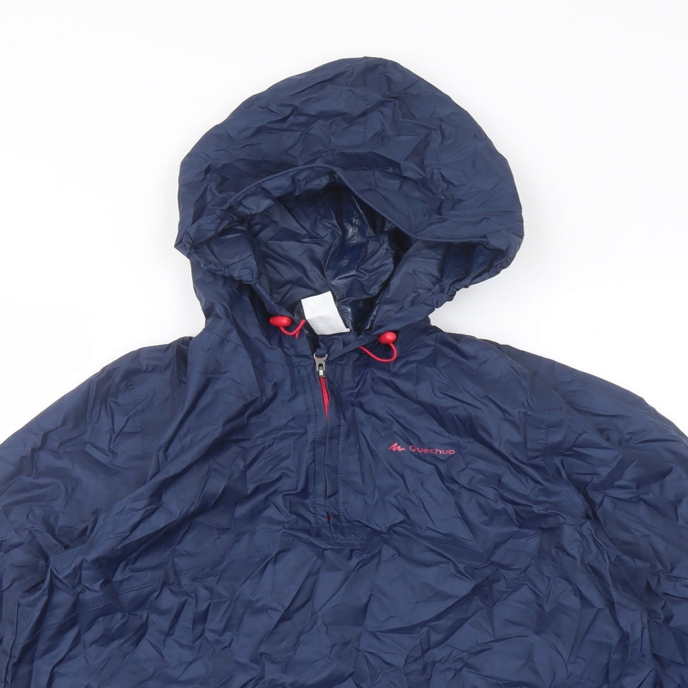 Quechua Mens Blue Anorak Jacket Size S Zip