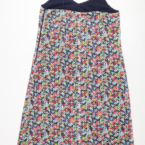 Marks and Spencer Womens Multicoloured Polyester Shift Size 18 Sweetheart Zip - Sequin
