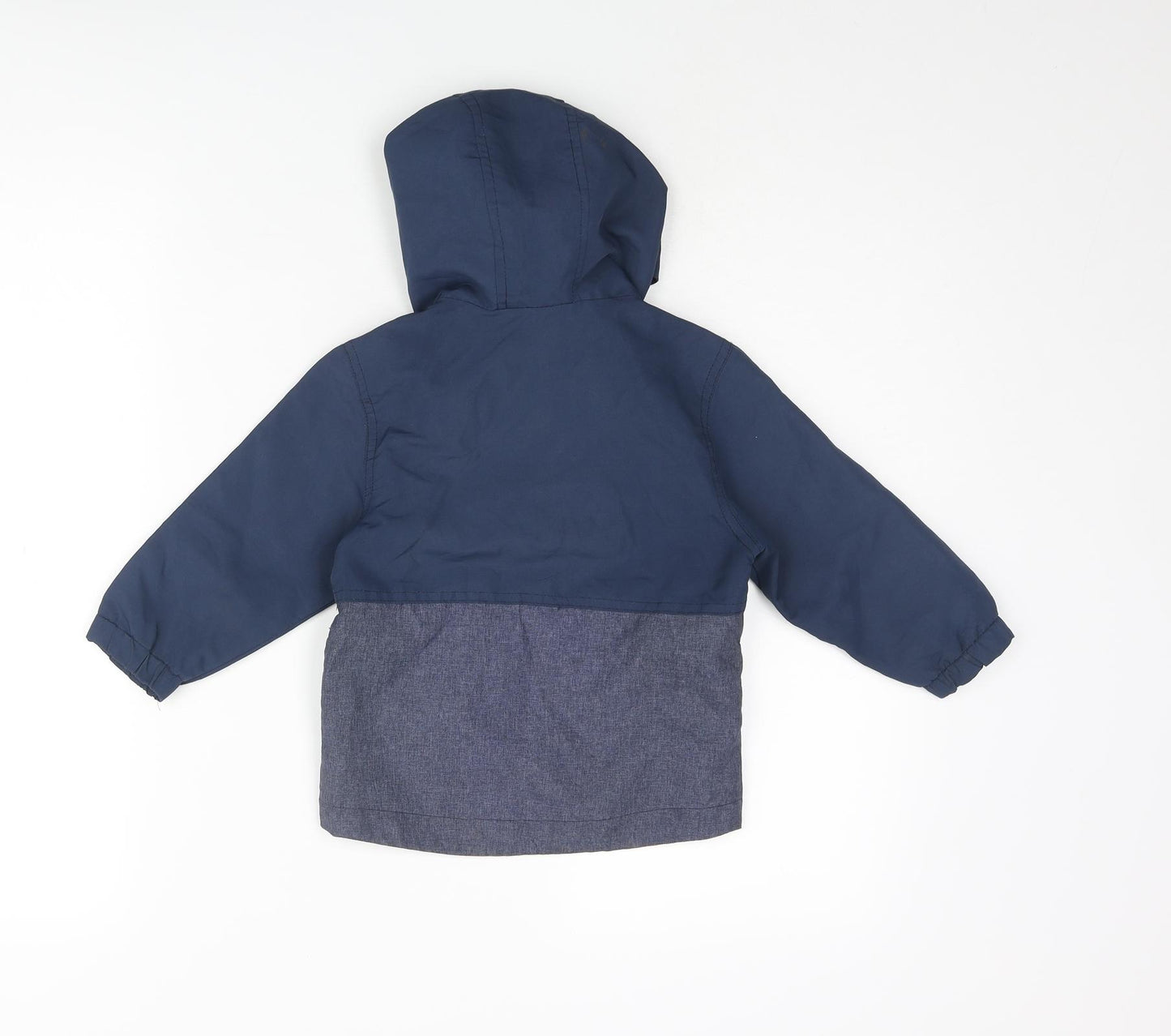 Urban Rascals Boys Blue Colourblock Rain Coat Coat Size 2 Years Zip