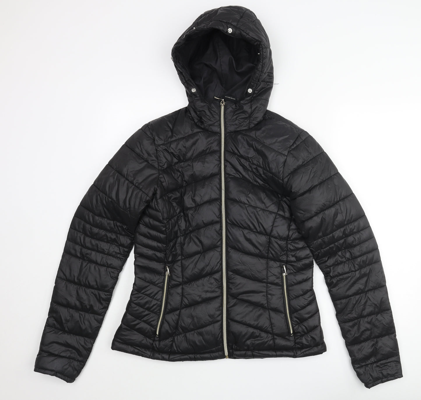 Dare 2B Womens Black Puffer Jacket Coat Size 12 Zip