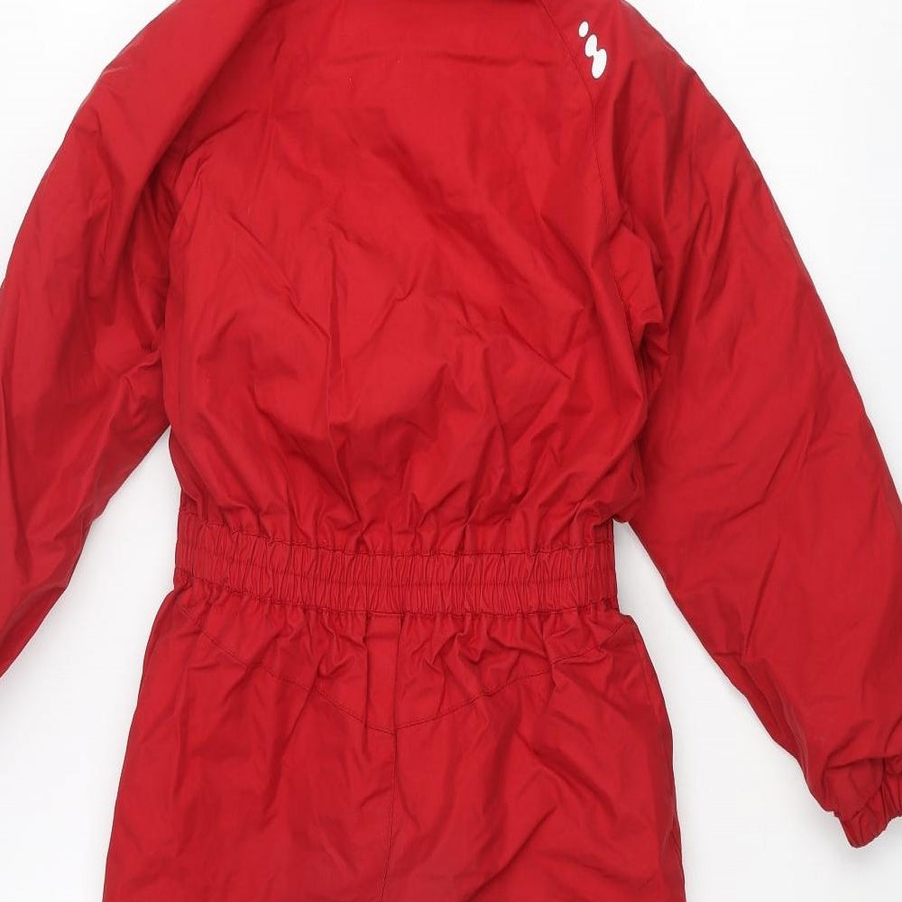 Wed'ze Boys Red Ski Jacket Snowsuit Size 5 Years Zip