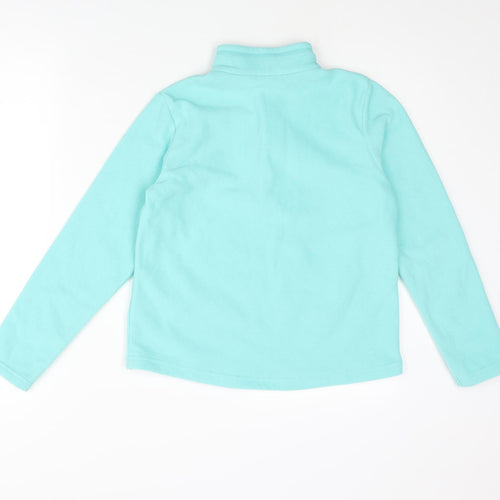 Quechue Girls Blue Polyester Pullover Sweatshirt Size 10-11 Years Zip