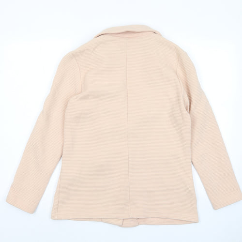 Stradivarius Womens Pink Jacket Blazer Size S Button - Pockets