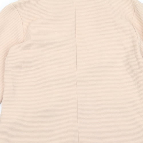 Stradivarius Womens Pink Jacket Blazer Size S Button - Pockets