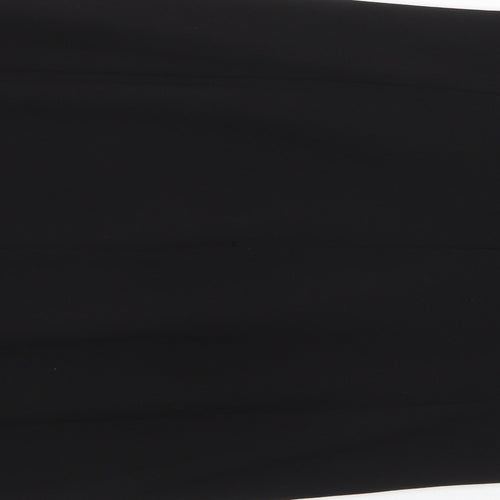 Donna Karan Womens Black Polyester Pencil Dress Size 12 Crew Neck Zip