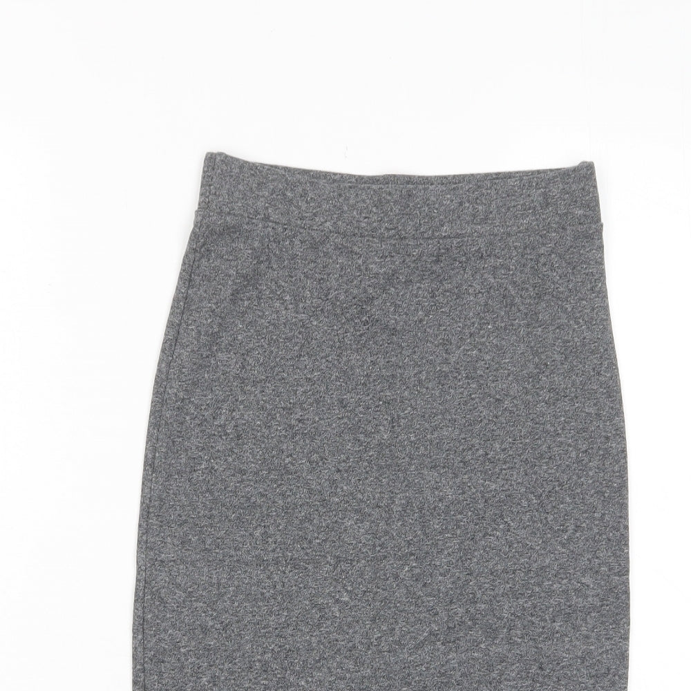 H&M Womens Gold Cotton Bandage Skirt Size S
