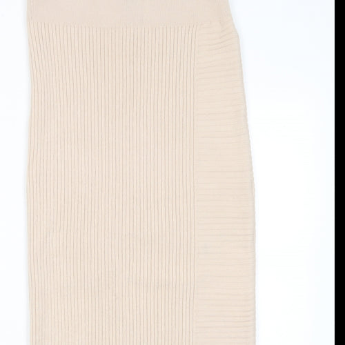 Topshop Womens Pink Acrylic Bandage Skirt Size S
