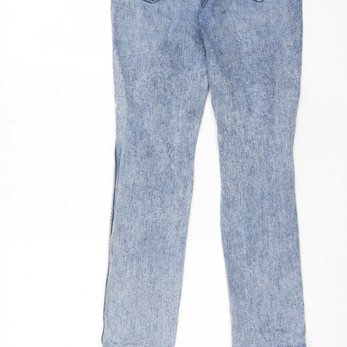 Gap Womens Blue Cotton Straight Jeans Size 27 in L27 in Regular Zip - Pockets