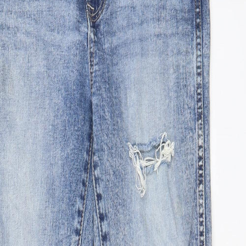 Gap Womens Blue Cotton Straight Jeans Size 27 in L27 in Regular Zip - Pockets