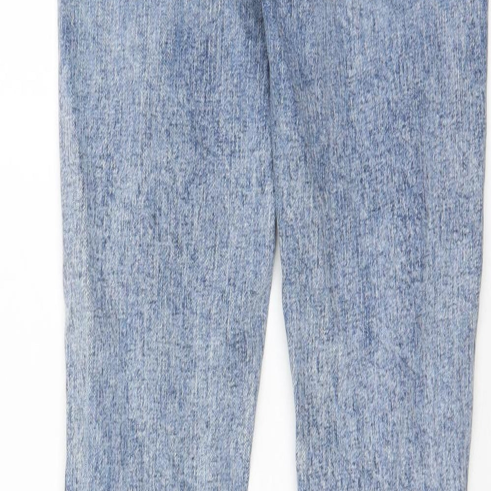 Gap Womens Blue Cotton Straight Jeans Size 27 in L27 in Regular Zip - Pockets