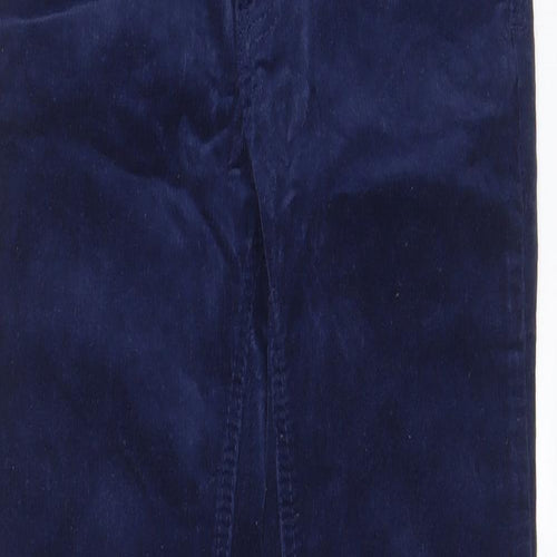 Freestyle Boys Blue Cotton Cargo Trousers Size 8 Years L25 in Regular Zip - Pockets