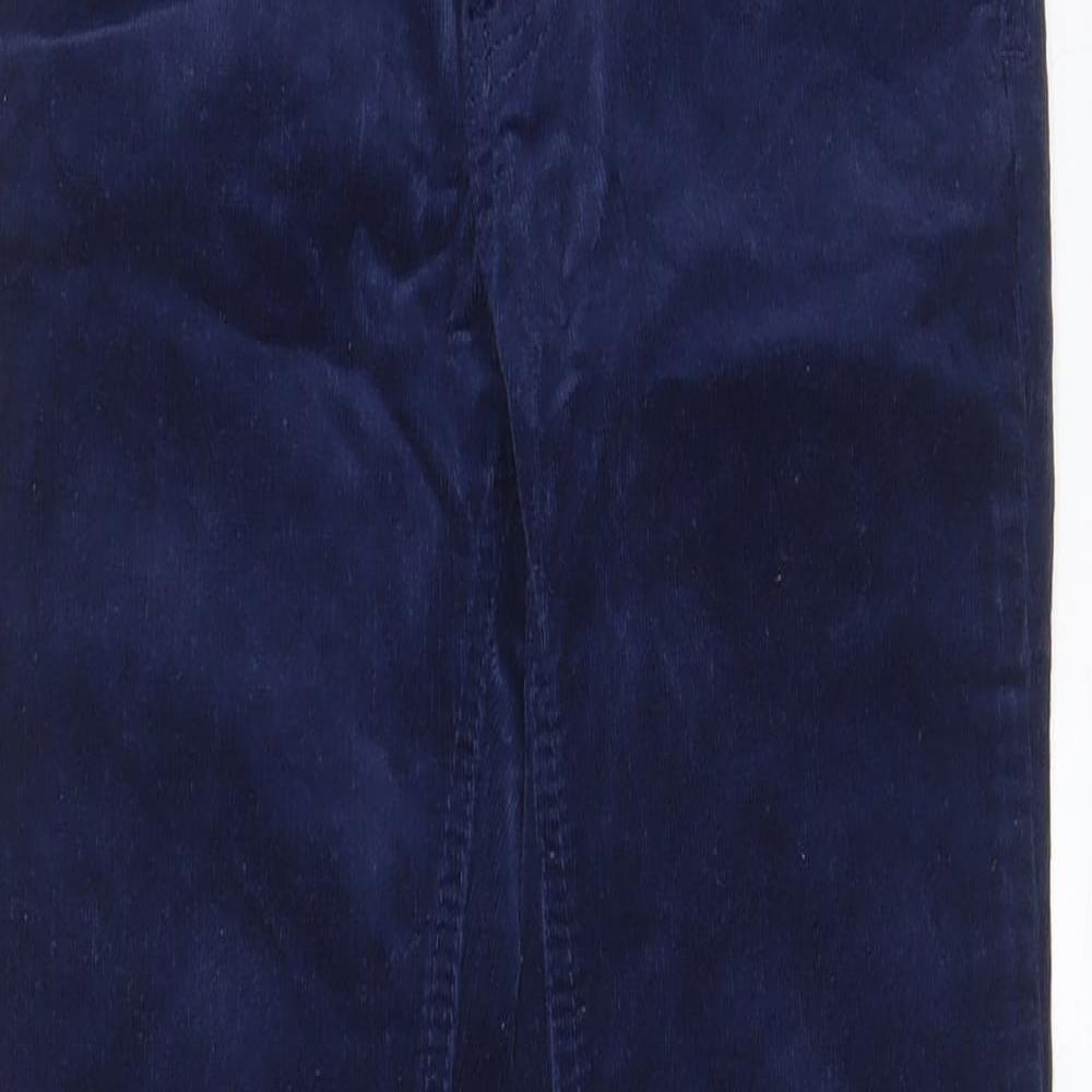 Freestyle Boys Blue Cotton Cargo Trousers Size 8 Years L25 in Regular Zip - Pockets