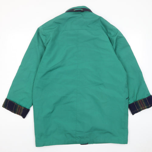 David Barry Womens Green Jacket Size 16 Zip - Pockets
