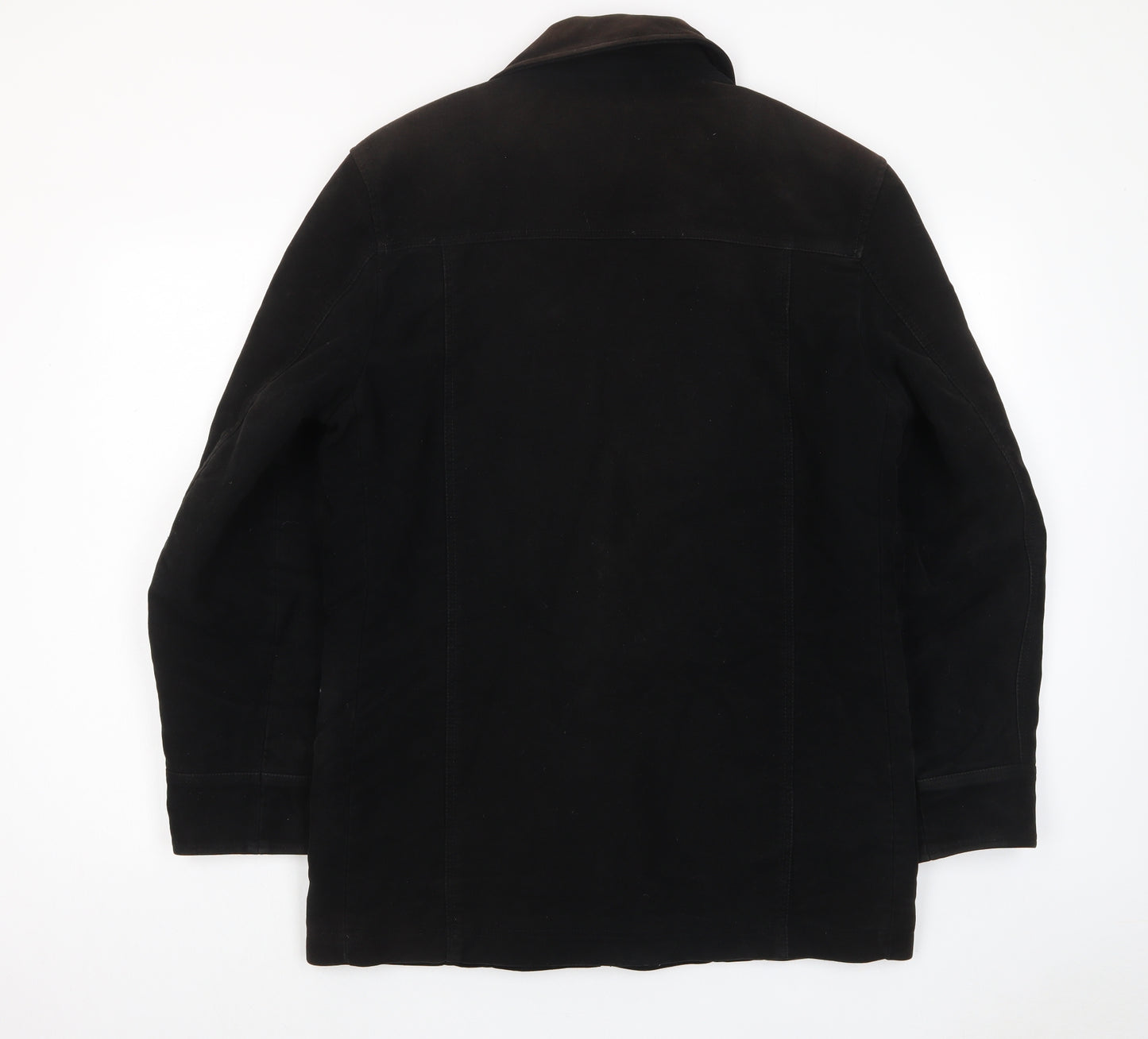 NEXT Mens Brown Jacket Coat Size M Button - Pockets