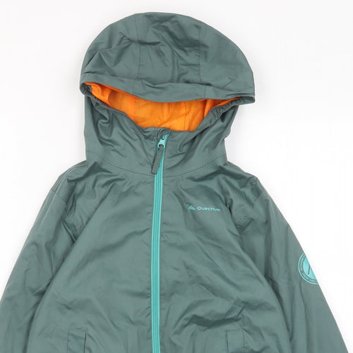DECATHLON Boys Blue Jacket Size 10 Years Zip - Pockets