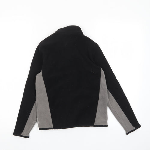 DECATHLON Boys Black Jacket Size 10 Years Zip - Zip Pockets