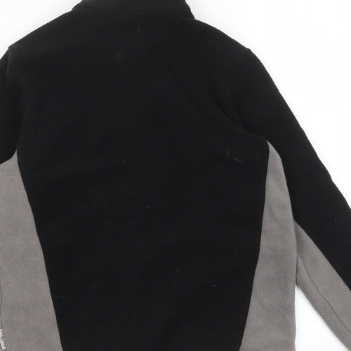 DECATHLON Boys Black Jacket Size 10 Years Zip - Zip Pockets