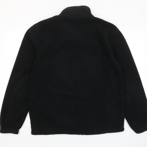 Uneek Mens Black Jacket Size L Zip - Pockets
