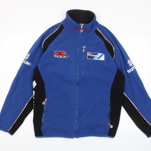 Suzuki Mens Blue Jacket Size S Zip - Logo, Embroided, Zip Pockets