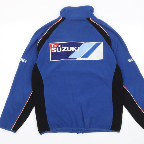 Suzuki Mens Blue Jacket Size S Zip - Logo, Embroided, Zip Pockets