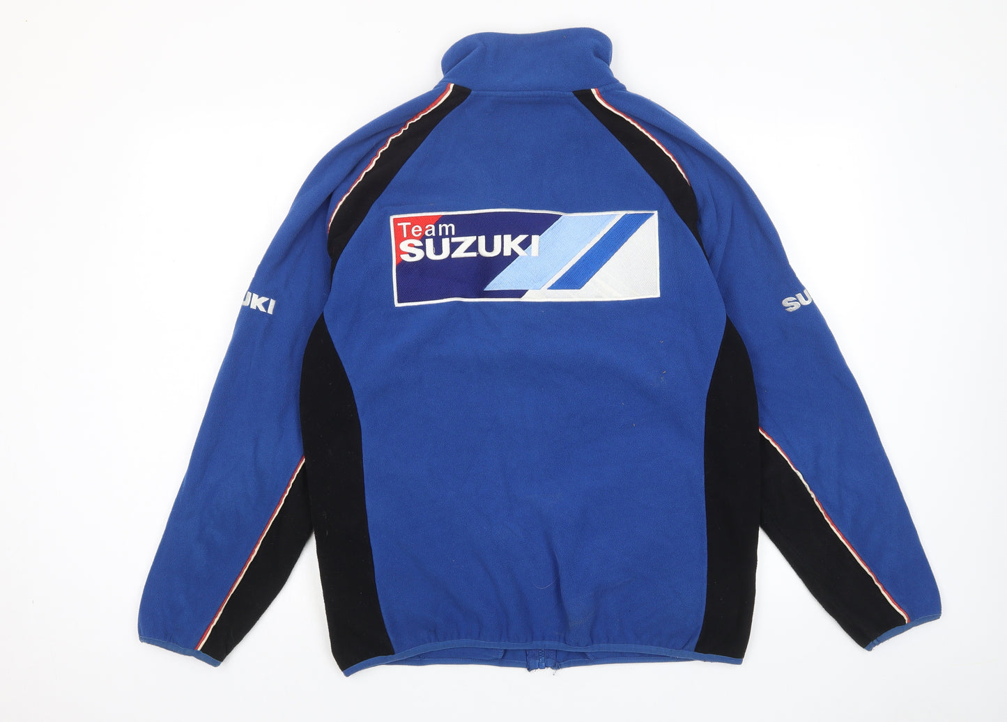 Suzuki Mens Blue Jacket Size S Zip - Logo, Embroided, Zip Pockets