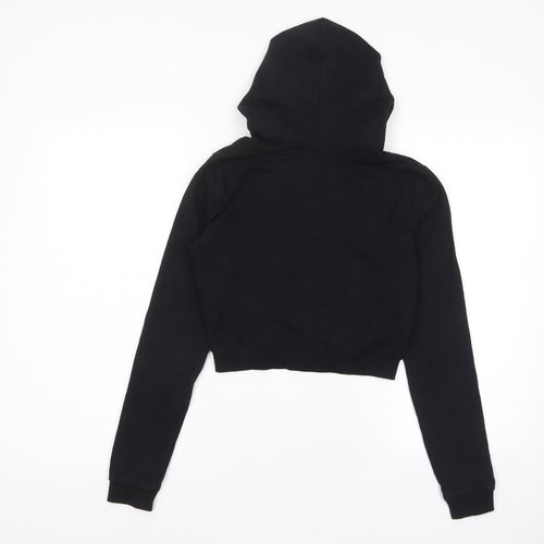 Select Womens Black Cotton Pullover Hoodie Size 6 Pullover - Lace Up