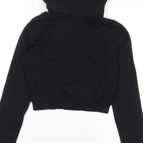 Select Womens Black Cotton Pullover Hoodie Size 6 Pullover - Lace Up