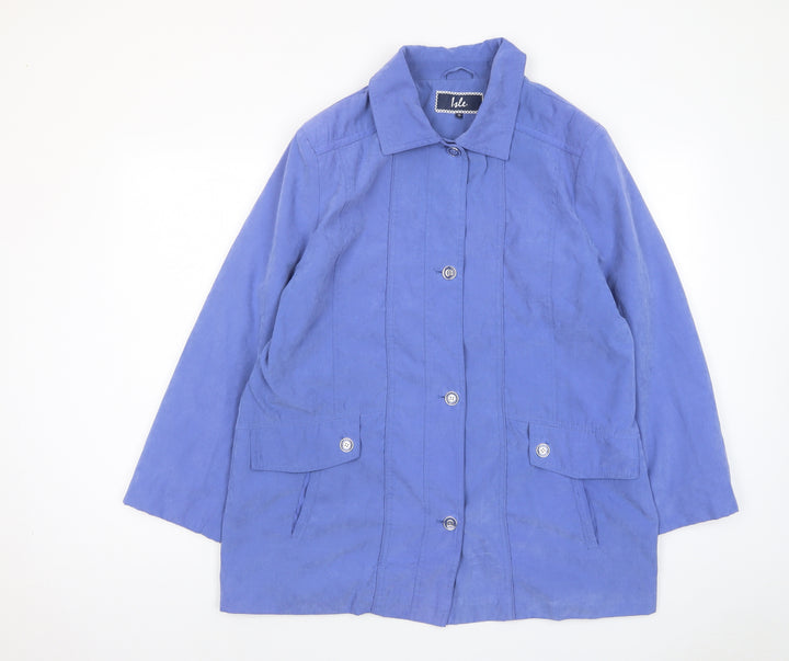 EWM Womens Blue Jacket Size 16 Button - Pockets
