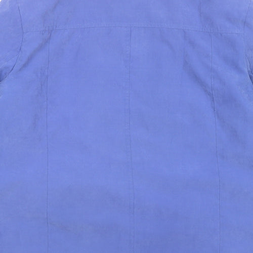 EWM Womens Blue Jacket Size 16 Button - Pockets