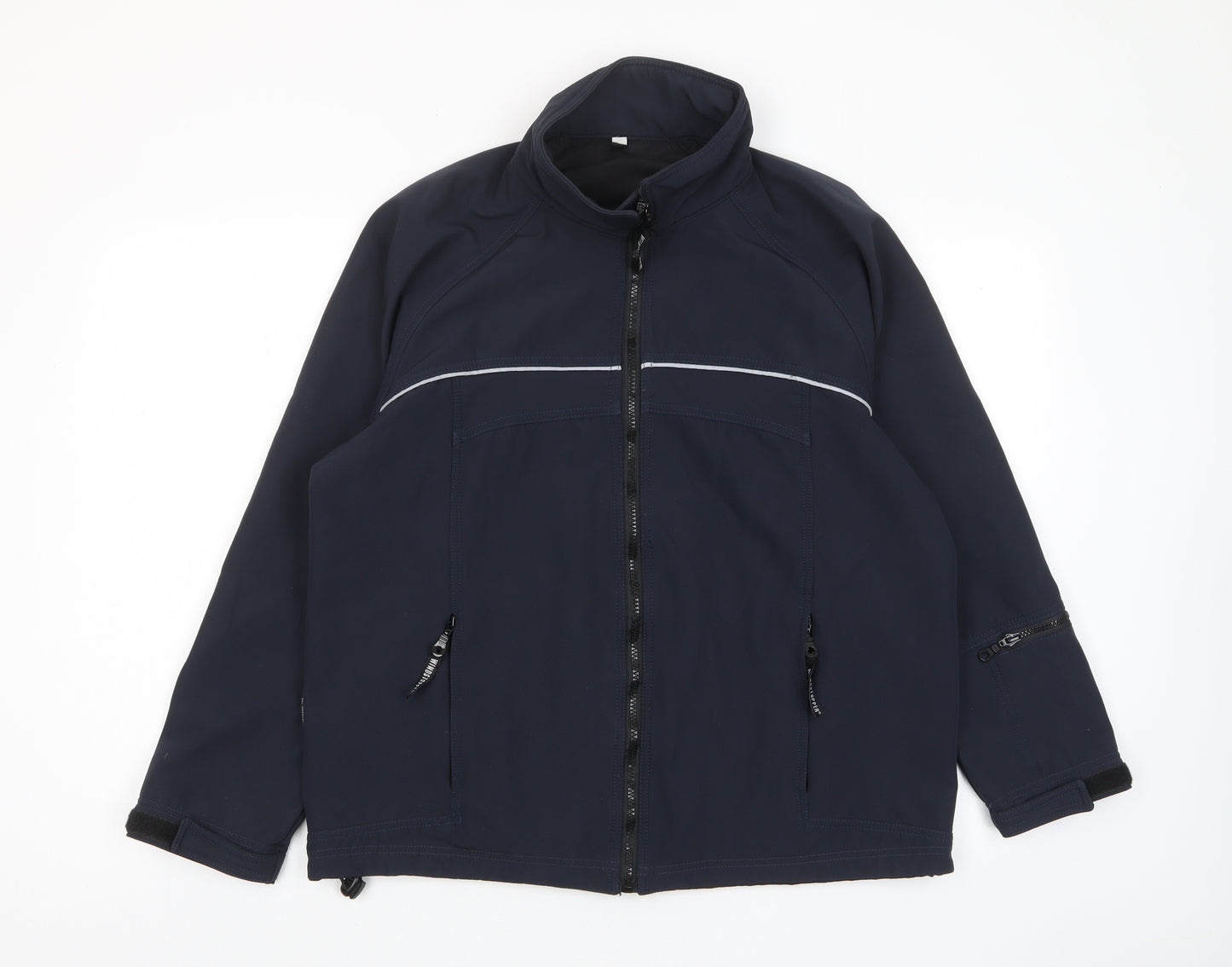 Windstopper Mens Blue Jacket Size L Zip - Zip Pockets