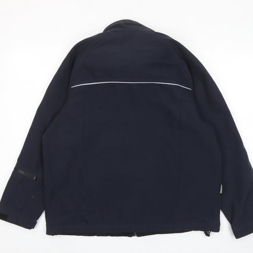 Windstopper Mens Blue Jacket Size L Zip - Zip Pockets