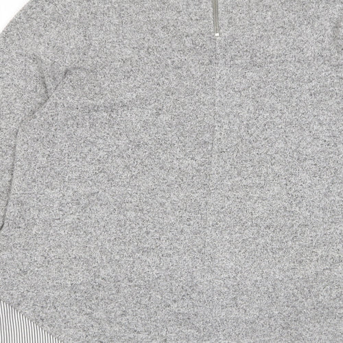 Maison de Nimes Womens Grey Crew Neck Viscose Pullover Jumper Size 12