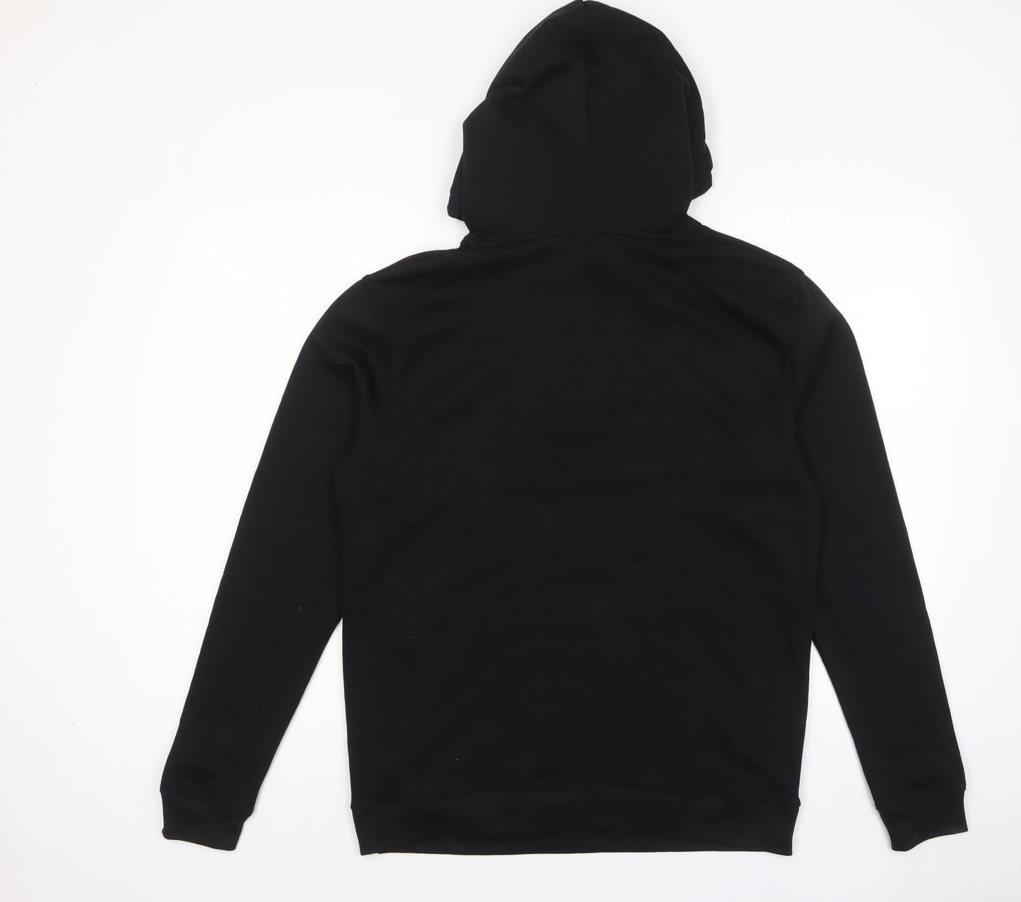 PRETTYLITTLETHING Womens Black Cotton Pullover Hoodie Size S Pullover - Pockets