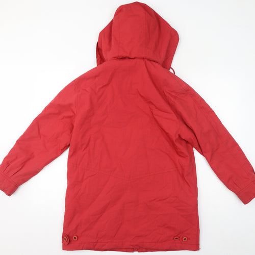 Dannimac Womens Red Rain Coat Coat Size S Zip