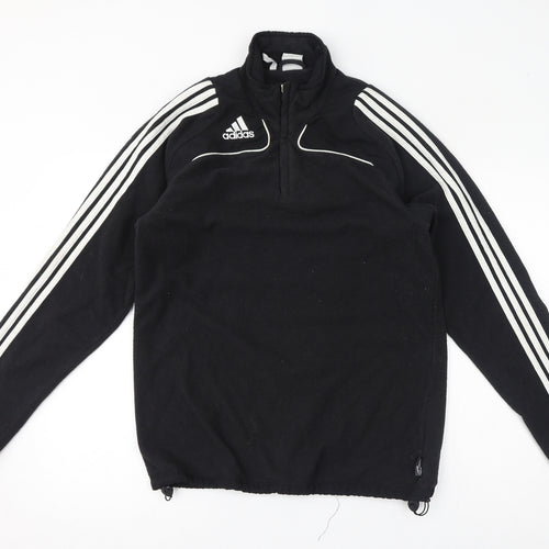 adidas Mens Black Polyester Pullover Sweatshirt Size S - Size 36-38