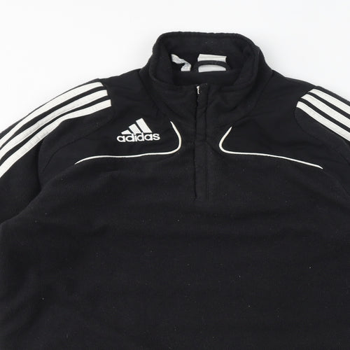 adidas Mens Black Polyester Pullover Sweatshirt Size S - Size 36-38
