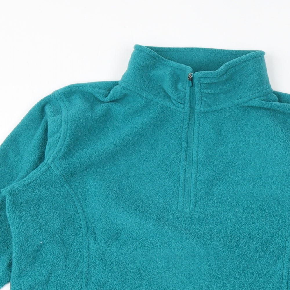 Lands' End Womens Blue Polyester Pullover Sweatshirt Size S Pullover