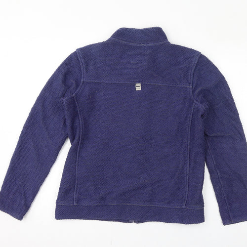 Weird Fish Womens Blue Jacket Size 10 Zip