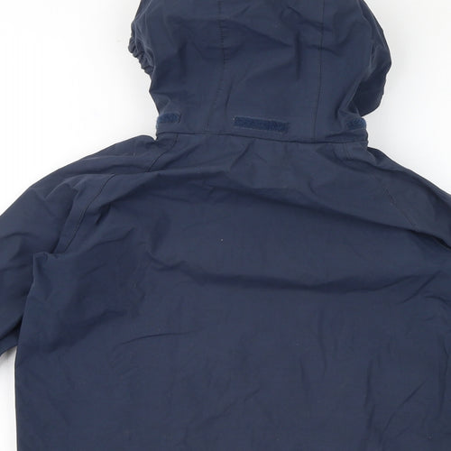 Regatta Boys Blue Rain Coat Coat Size 3-4 Years Zip