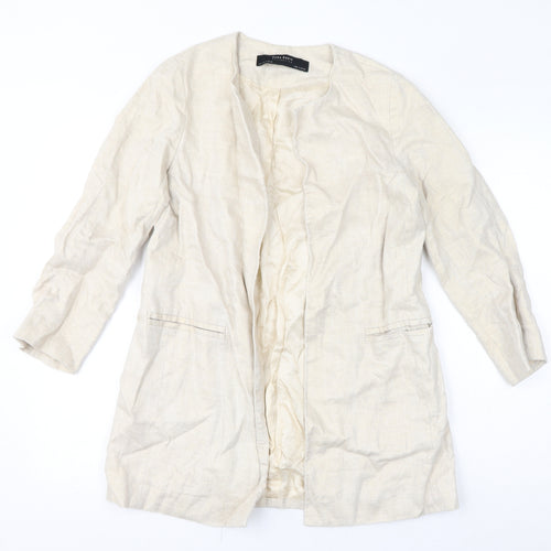 Zara Womens Ivory Jacket Size S