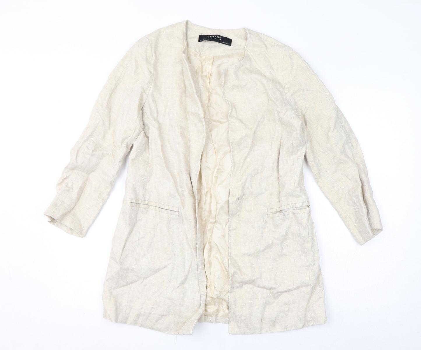 Zara Womens Ivory Jacket Size S