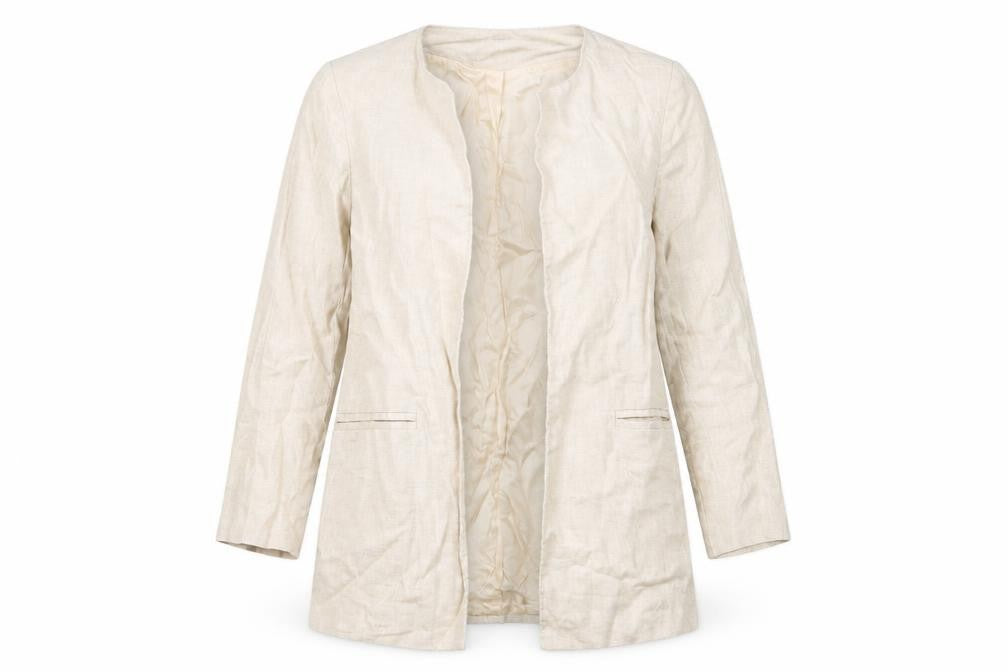 Front view of Zara women’s ivory jacket, size S