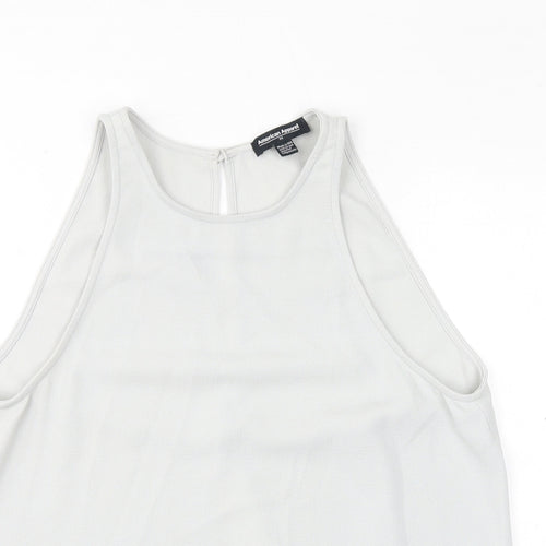 American Apparel Womens Grey Polyester Basic Tank Size XS Round Neck - Open Back
