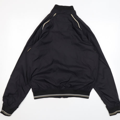 O'Neill Mens Black Bomber Jacket Jacket Size M Zip