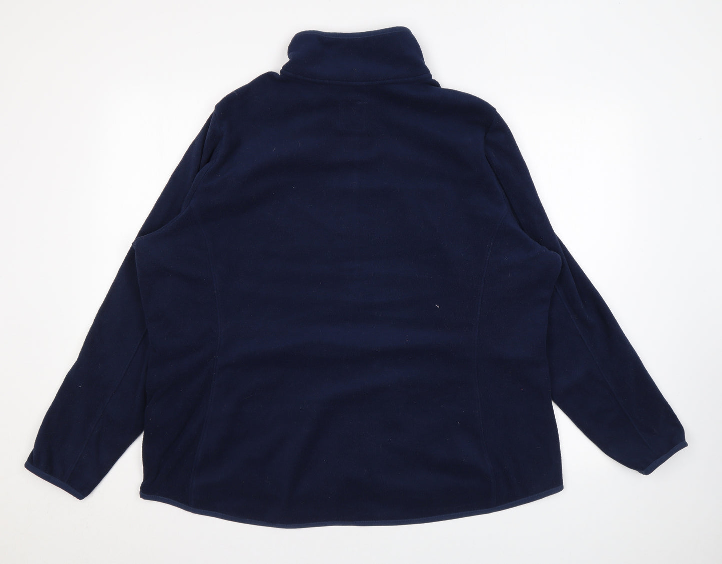 Good Move Womens Blue Jacket Size 22 Zip