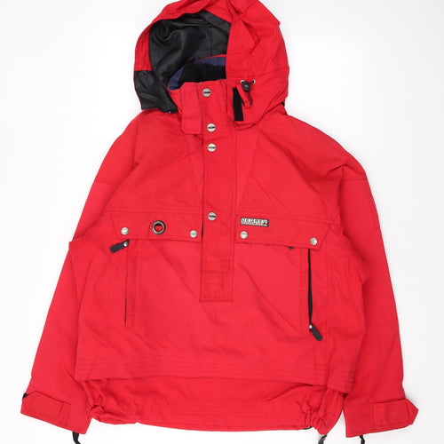 Degree 7 Mens Red Rain Coat Coat Size S Zip
