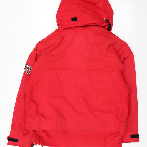 Degree 7 Mens Red Rain Coat Coat Size S Zip