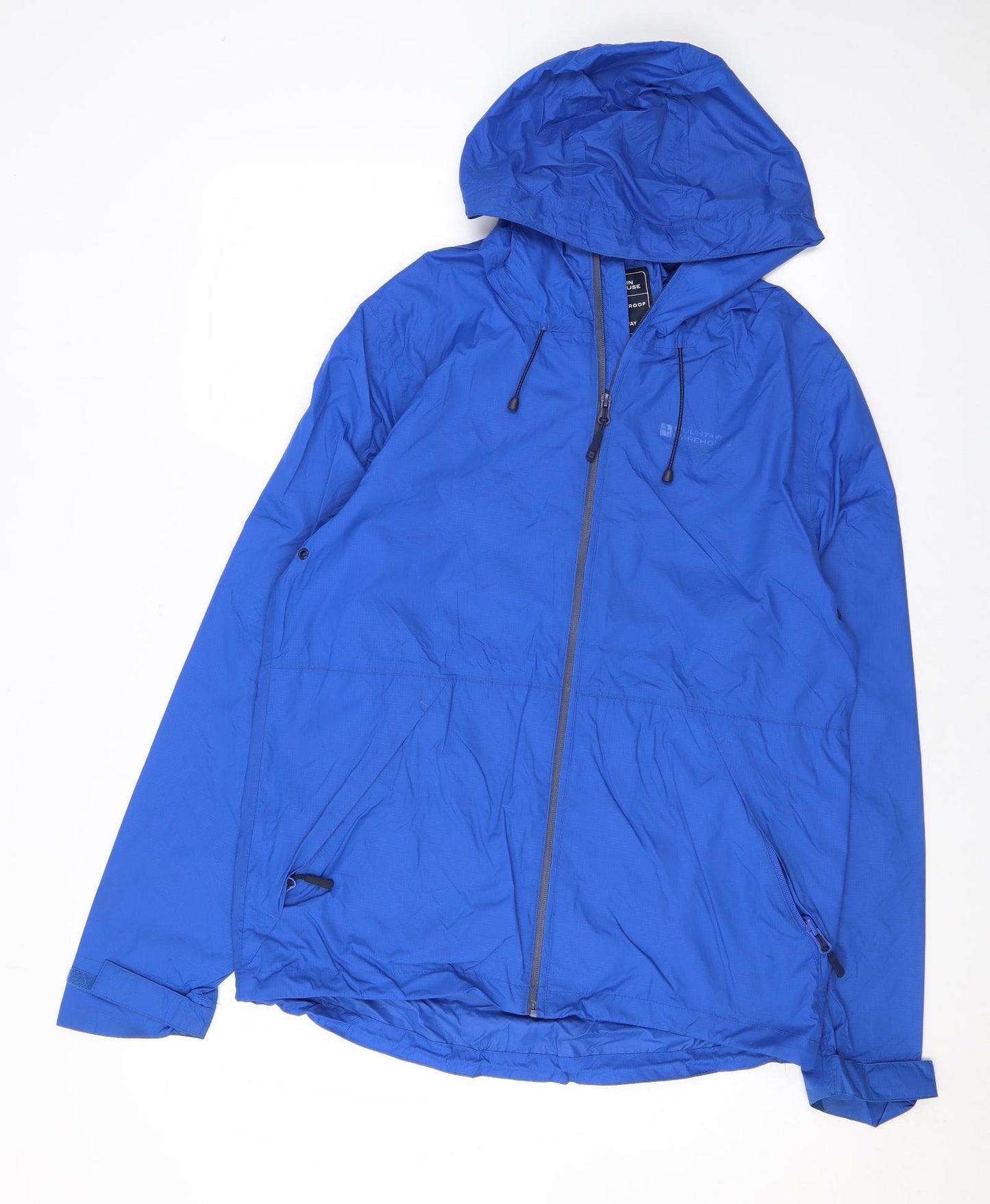 Trespass Mens Blue Rain Coat Coat Size S Zip