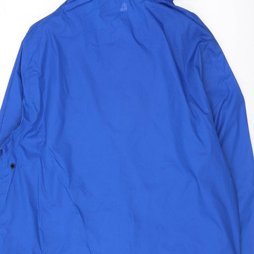 Trespass Mens Blue Rain Coat Coat Size S Zip